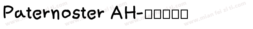 Paternoster AH字体转换